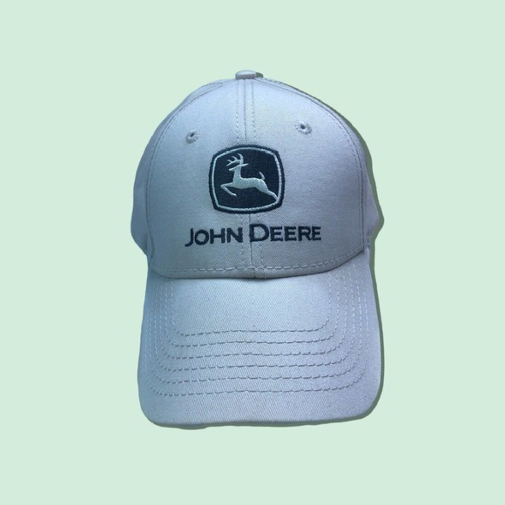 John Deere Hat Cap K-Products Embroidered‎ Khaki Adjustable buckle strap